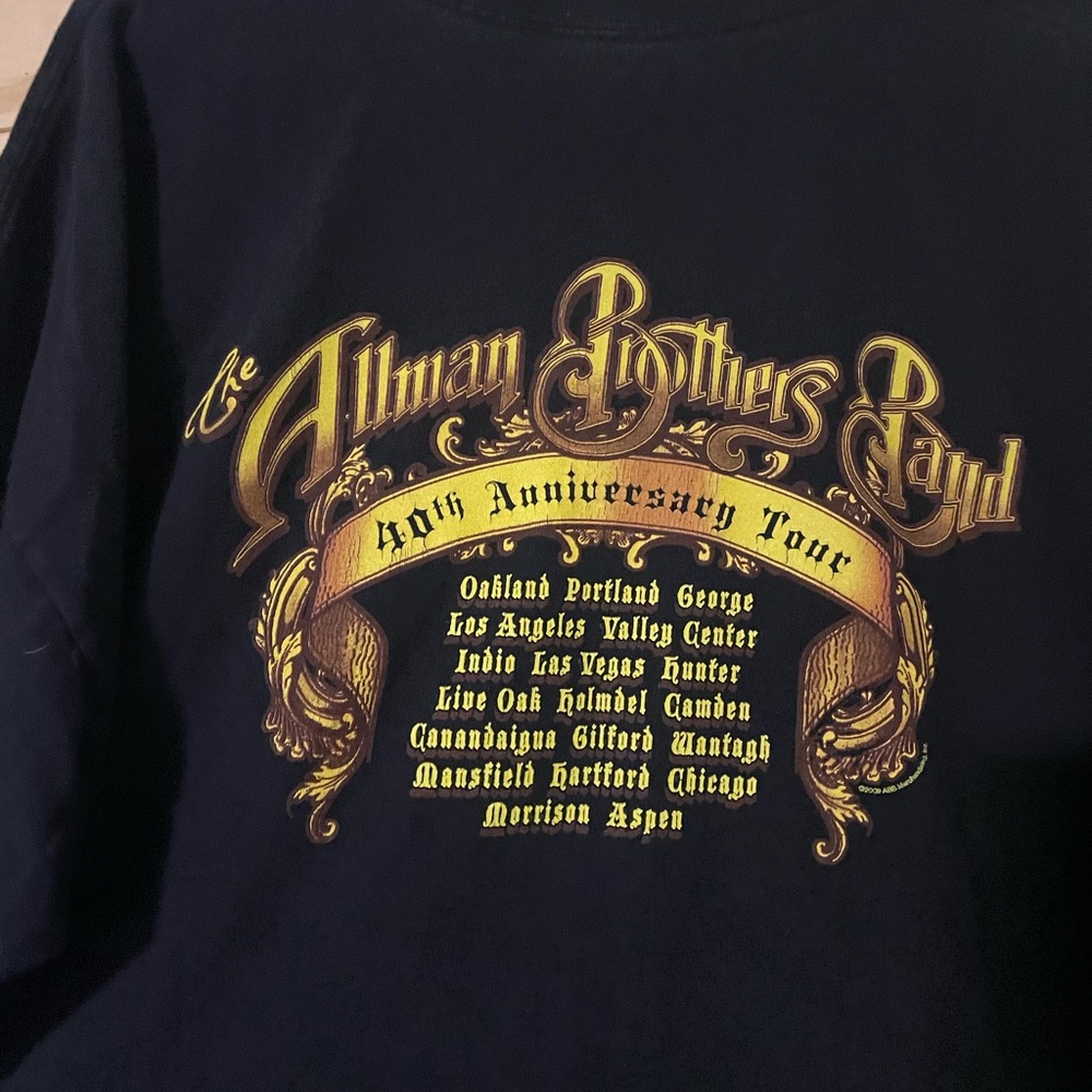 2009 Allman Brothers Tour shirt